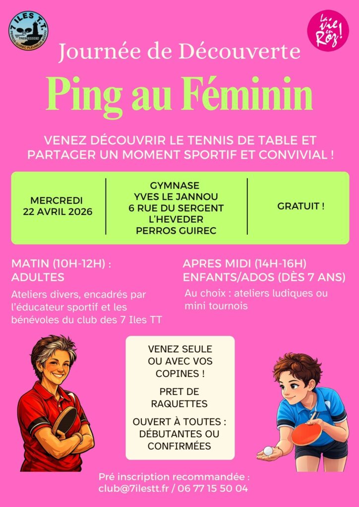 Affiche Ping Au Fémin 2026 V2